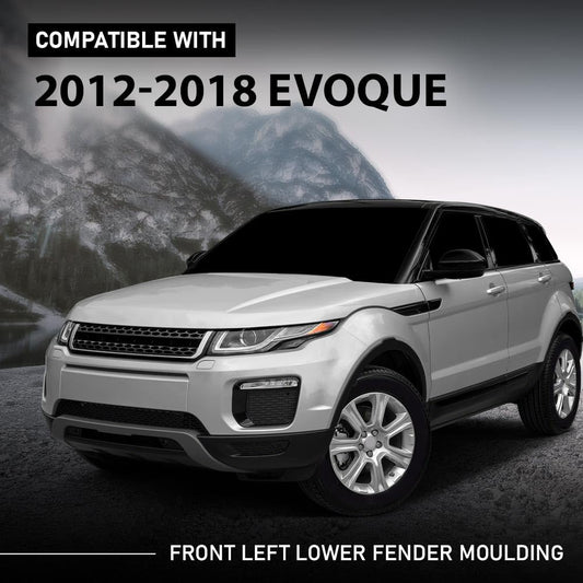 G-PLUS 1pcs Front Left Lower Fender Moulding Compatible with Range Rover Evoque 2012-2018