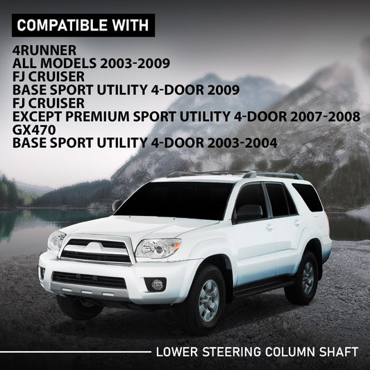 G-PLUS Lower Steering Column Shaft Compatible with Toyota 4Runner 2003-2009,Fit Toyota FJ Cruiser 2007-2009,Fit Lexus GX470 Base Base Sport Utility 4-Door 2003-2004 4520335310