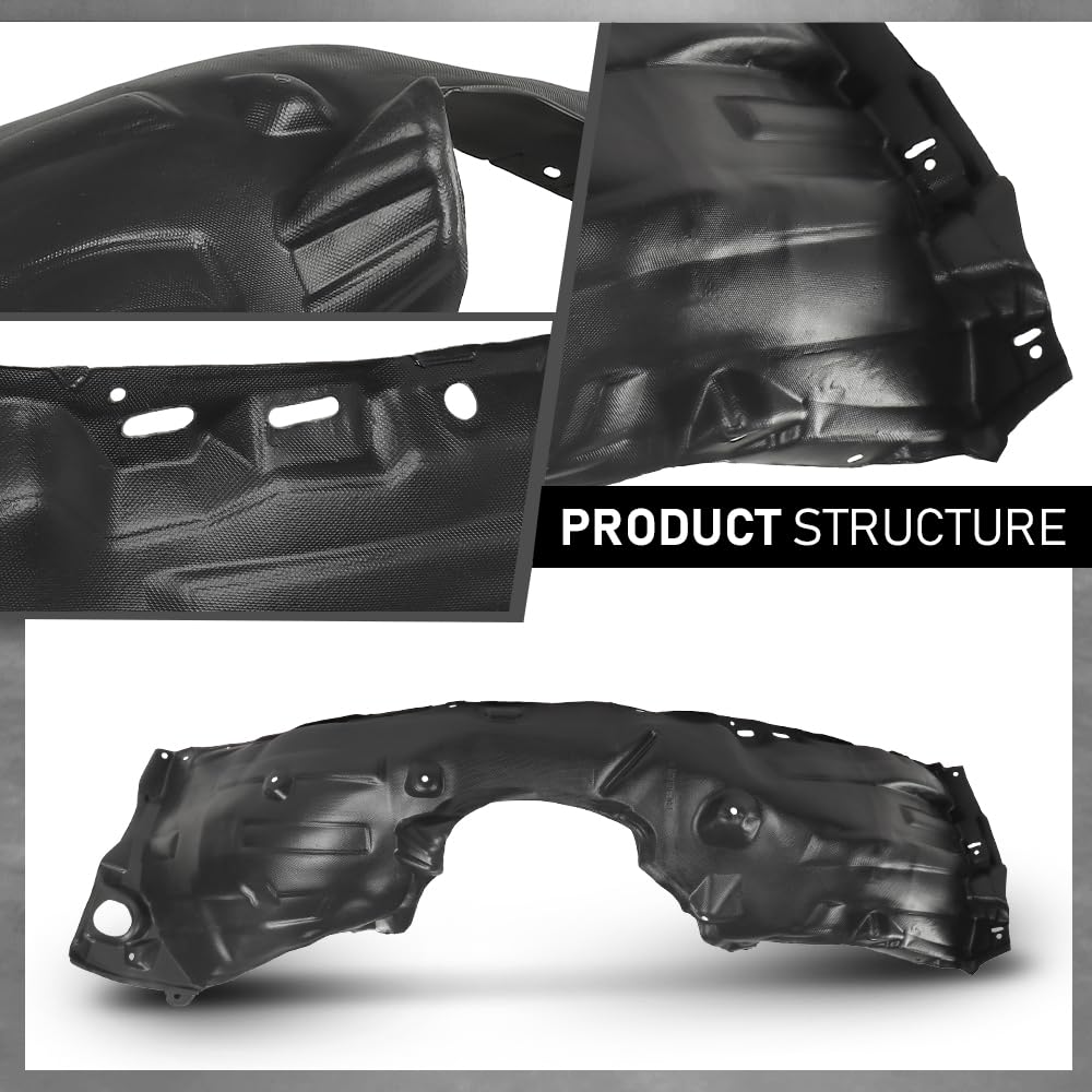G-PLUS Front Left+Right Fender Liner Inner Splash Shield Compatible with Toyota Camry 2018-2020 2Pcs 5387606260