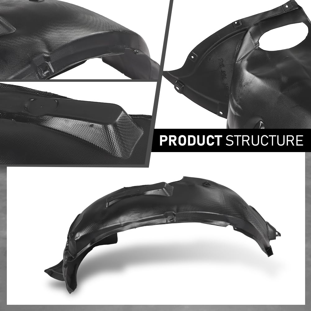 G-PLUS Front Left Fender Liner Inner, Compatible with Audi A3/ A3 Quattro 2015-2020, Driver Side, 8V5821171G-PFM, AU1248142