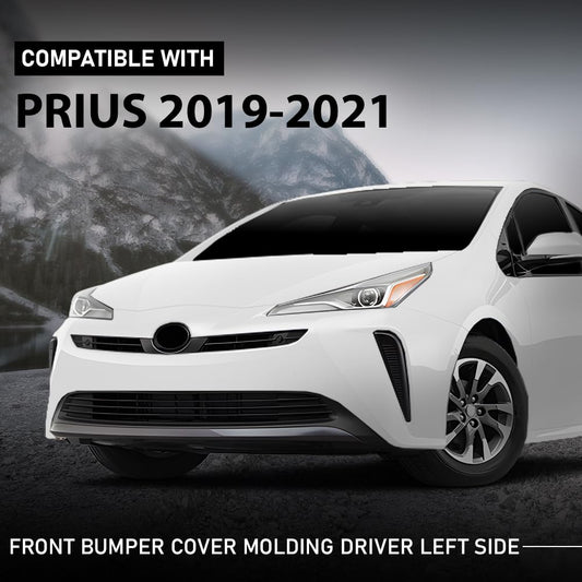 G-PLUS Front Bumper Molding Left Side Fog Light Cover Trim Compatible with Toyota Prius 2019-2021 w/o DRLTO1038228, 5271347040