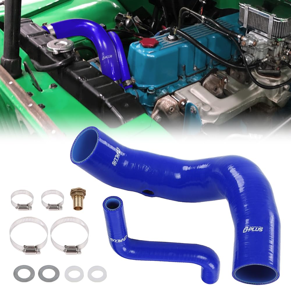 G-PLUS Blue Fuel Hose Complete Kit Compatible with Jeep CJ5 CJ6 1970 1971 1972 1973 1974 1975