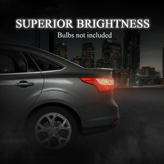 G-PLUS Rear Tail Light Compatible with 2012 2013 2014 Ford Focus 4-Door DM5Z13405E (Compatible 4-Door Sedan Model) Luces Traseras, Faros Traseros Brake Lamp w/o Bulbs Left Driver SideAssembly