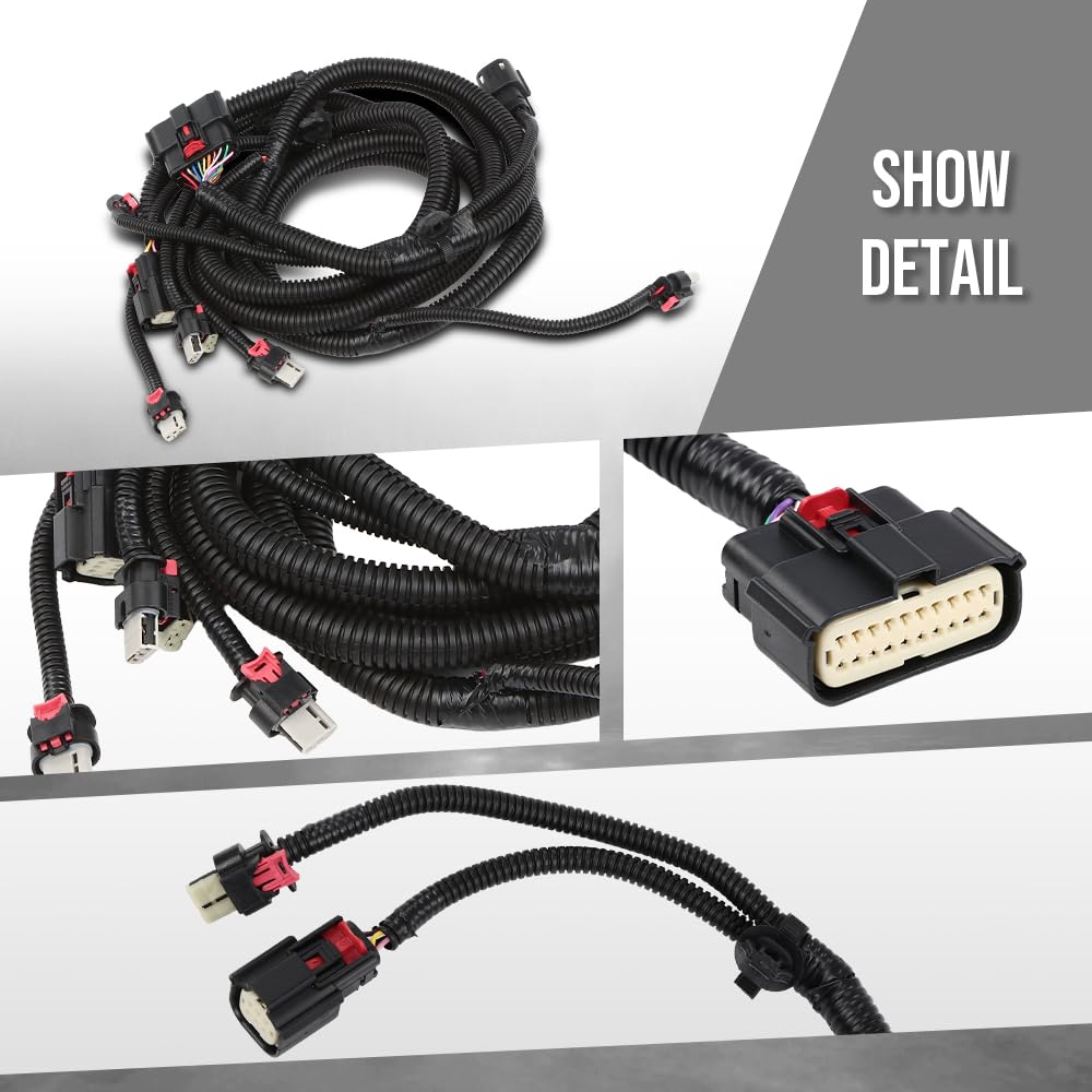 G-PLUS Front Parking Sensor Harness Compatible with Tesla Model X 2016 2017 2018 2019 2020 103243300G, 1032433-00-G, 1032433-00 Black