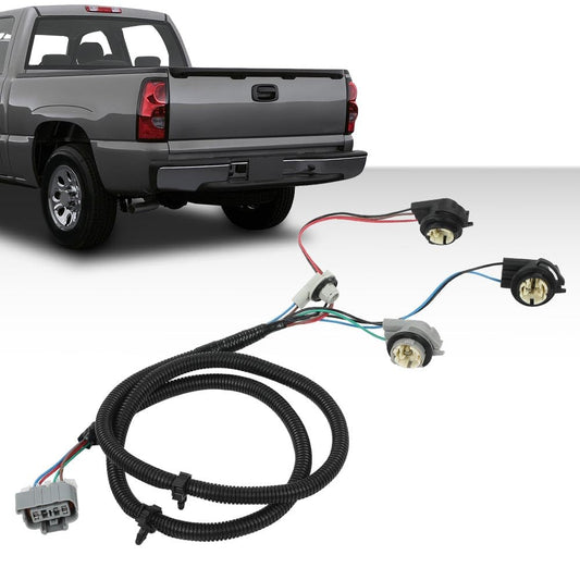 G-PLUS Tail Light Wiring Harness, Compatible with Chevy Silverado 1500 2500HD 3500 2003-2006/ Silverado 1500 1500HD 2500HD 3500 Classic 2007/ Silverado 1500HD 2005-2006 16531401 Rear Left