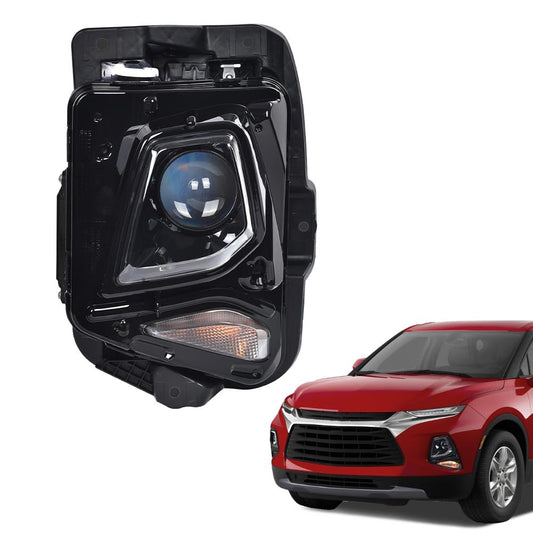 G-PLUS Left HID/Xenon Projector Headlight Fit Chevy Blazer 2019-2021,Not fit Models w/Factory LED Headlight,Headlamp w/o Ballast & D3S Bulb Clear Lens Black Housing Bumper Headlamps,faros delanteros