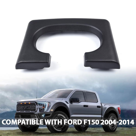G-PLUS Center Console Cup Holder Pad Compatible with Ford F150 2004-2014(Black)