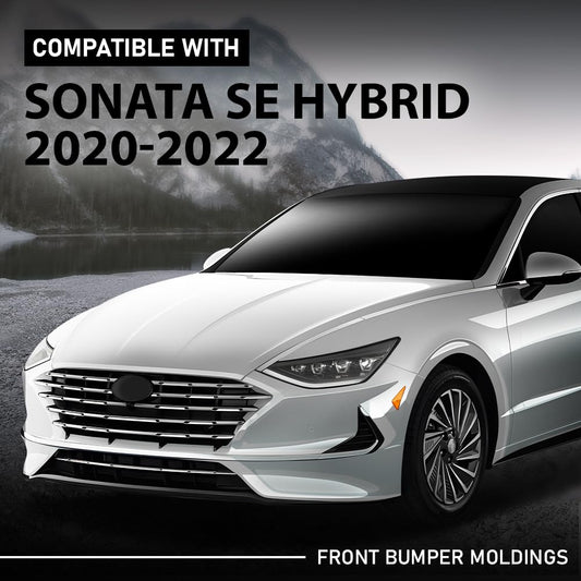 G-PLUS Front Bumper Moldings Right + Left 2pcs Compatible with Sonata 2020-2022 86595L0160
