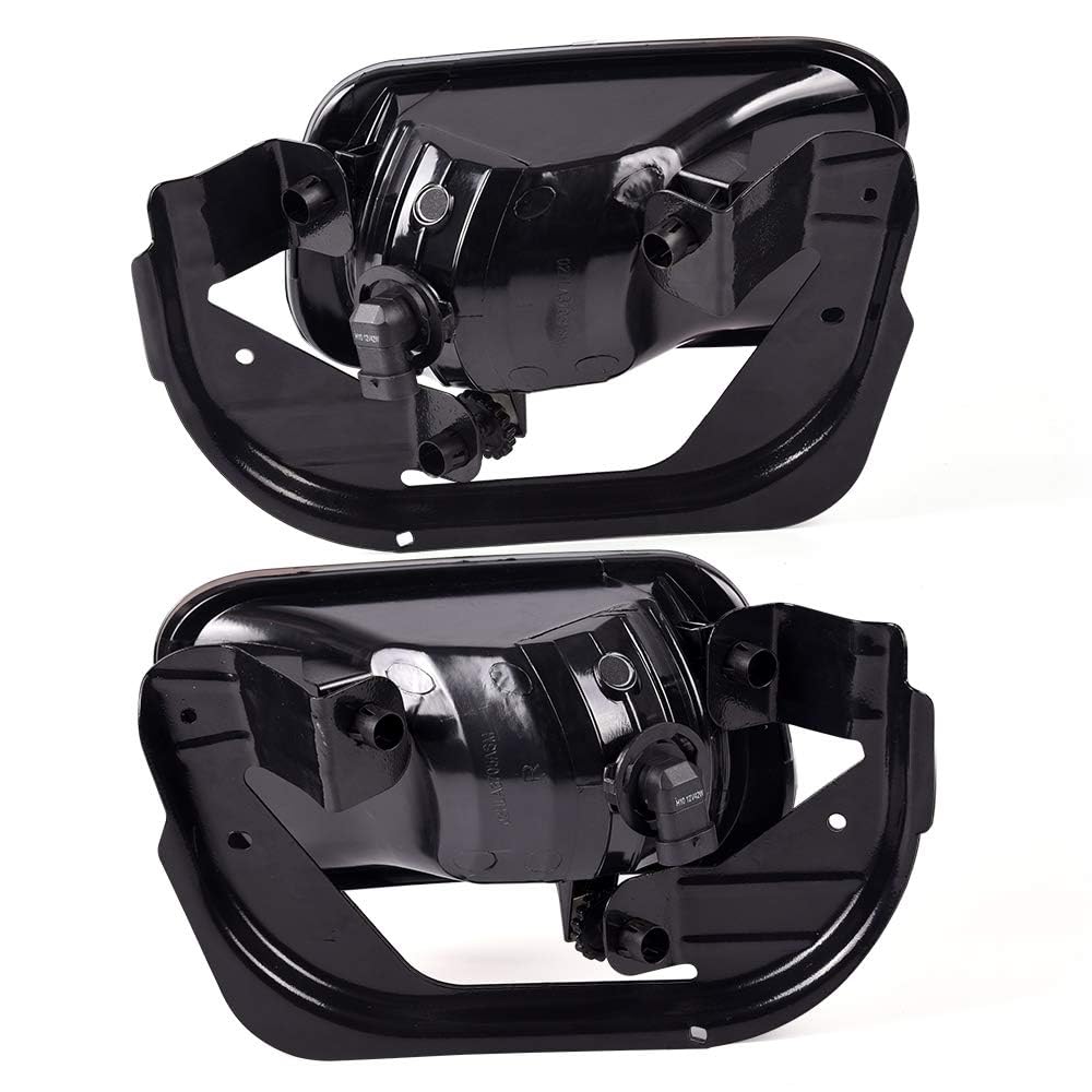 G-PLUS Front Bumper Fog Lights Assembly, Compatible With Dodge Ram 1500 2009-2012/ Ram 2500 3500 2010-2018 Driving Lamps w/Bracket Smoke Lens