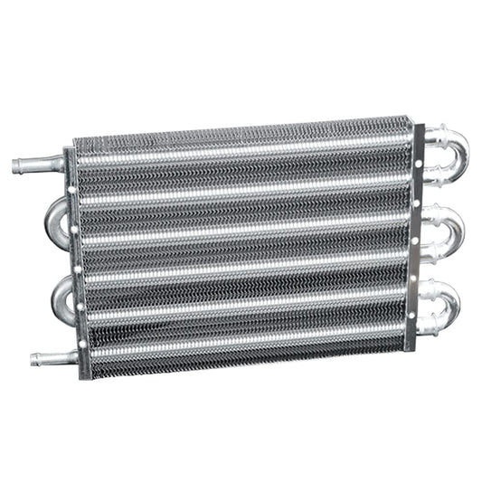 G-PLUS 6 Row AN6 Aluminum Engine Transmission Racing Oil Cooler with Mounting Kit Silver, Compatible with Universal Car Truck Trans Full