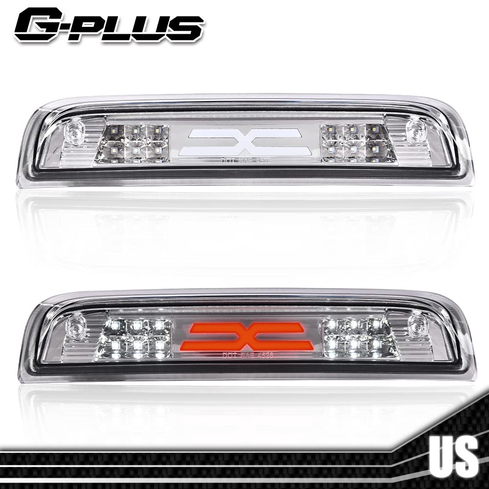 G-PLUS LED Third 3rd High Mount Stop Light X Brake Light Compatible with 2014-2020 GMC Sierra 1500 /Chevy Silverado 1500 2019 GMC Sierra 1500 Limited 23509162 20979071