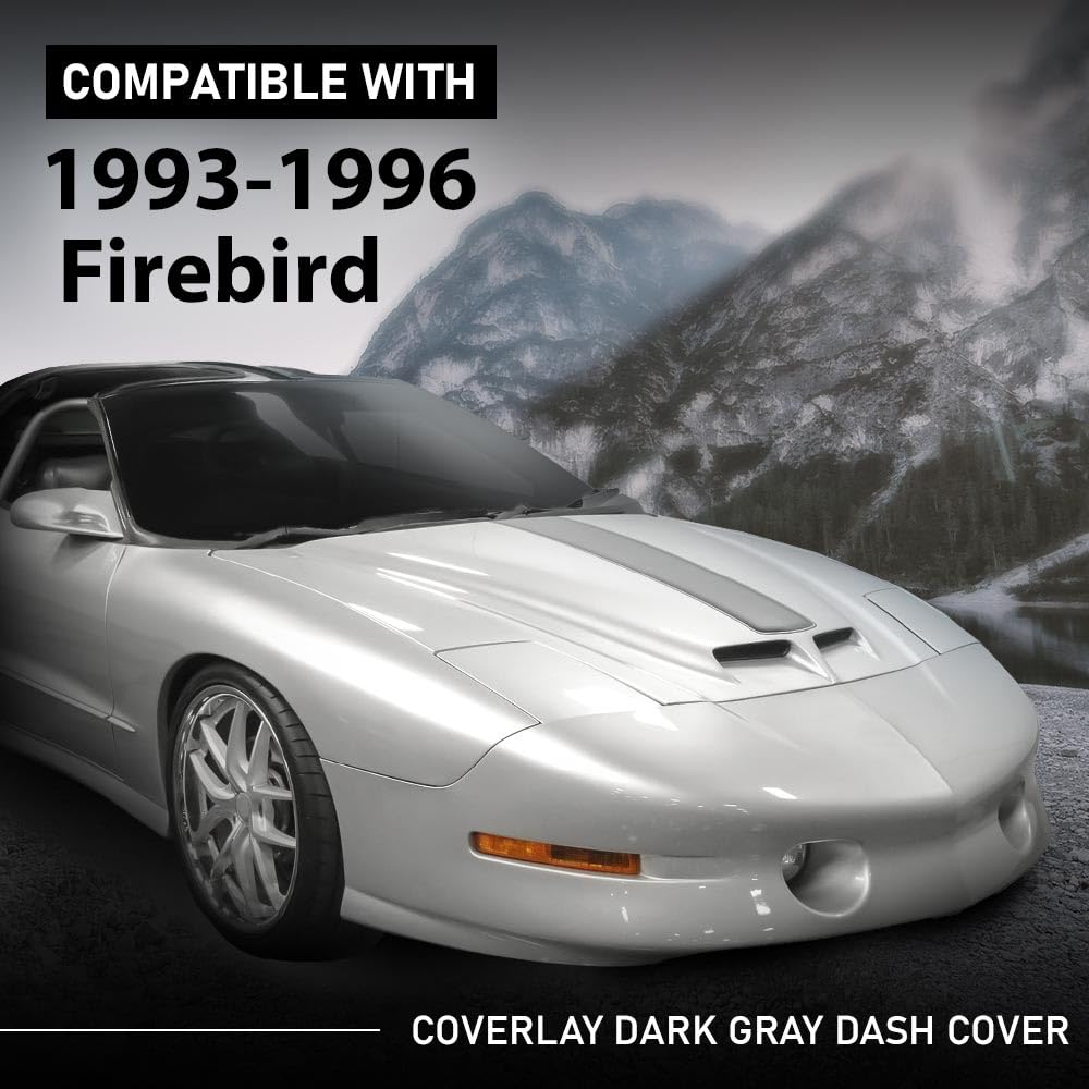 G-PLUS TPE Dark Gray Dash Cover Compatible with Pontiac Firebird 1993-1996 18-925-DGR