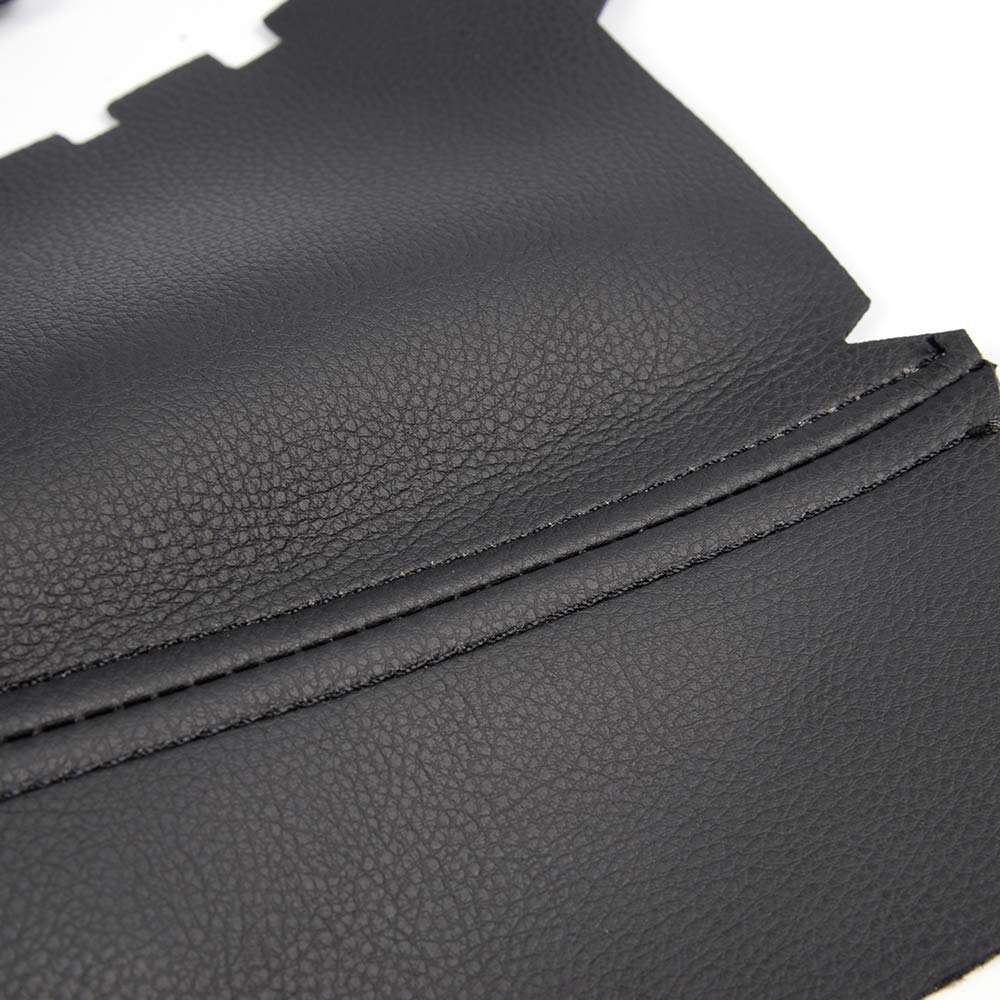G-PLUS Front Door Armrest Leather Cover Center Console Compatible with 2009-2015 Honda Pilot,Door Panels Armrest Cover Skin Left & Right 2Pcs (Black)
