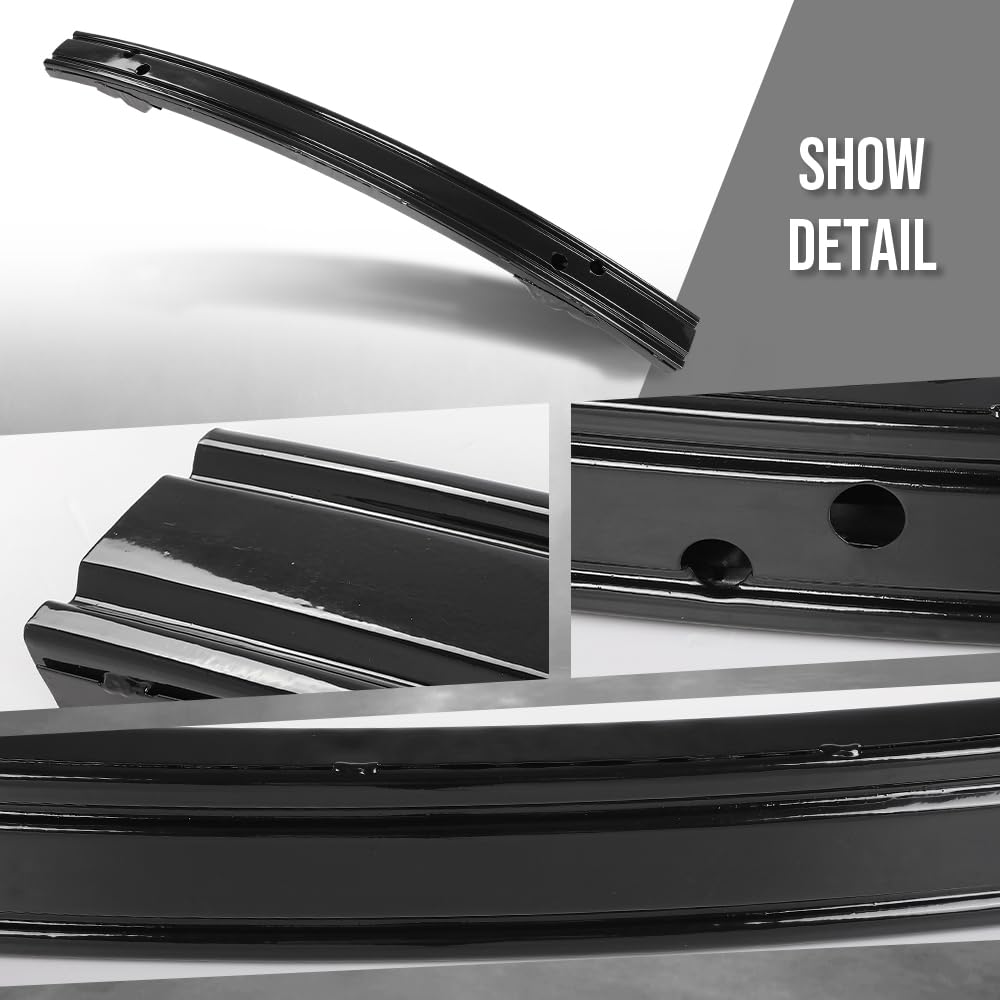 G-PLUS Rear Bumper ReinForcement Steel Compatible with Ford Mustang 2015-2024 FR3Z17906A, FO1106370 Black