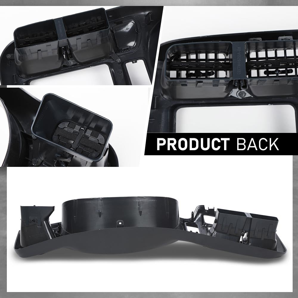 G-PLUS Dashboard Bezel Cluster Dash Bezel Trim Double Din Compatible with Chevy Blazer S10 GMC Jimmy Sonoma 1998-2004 Dark Gray