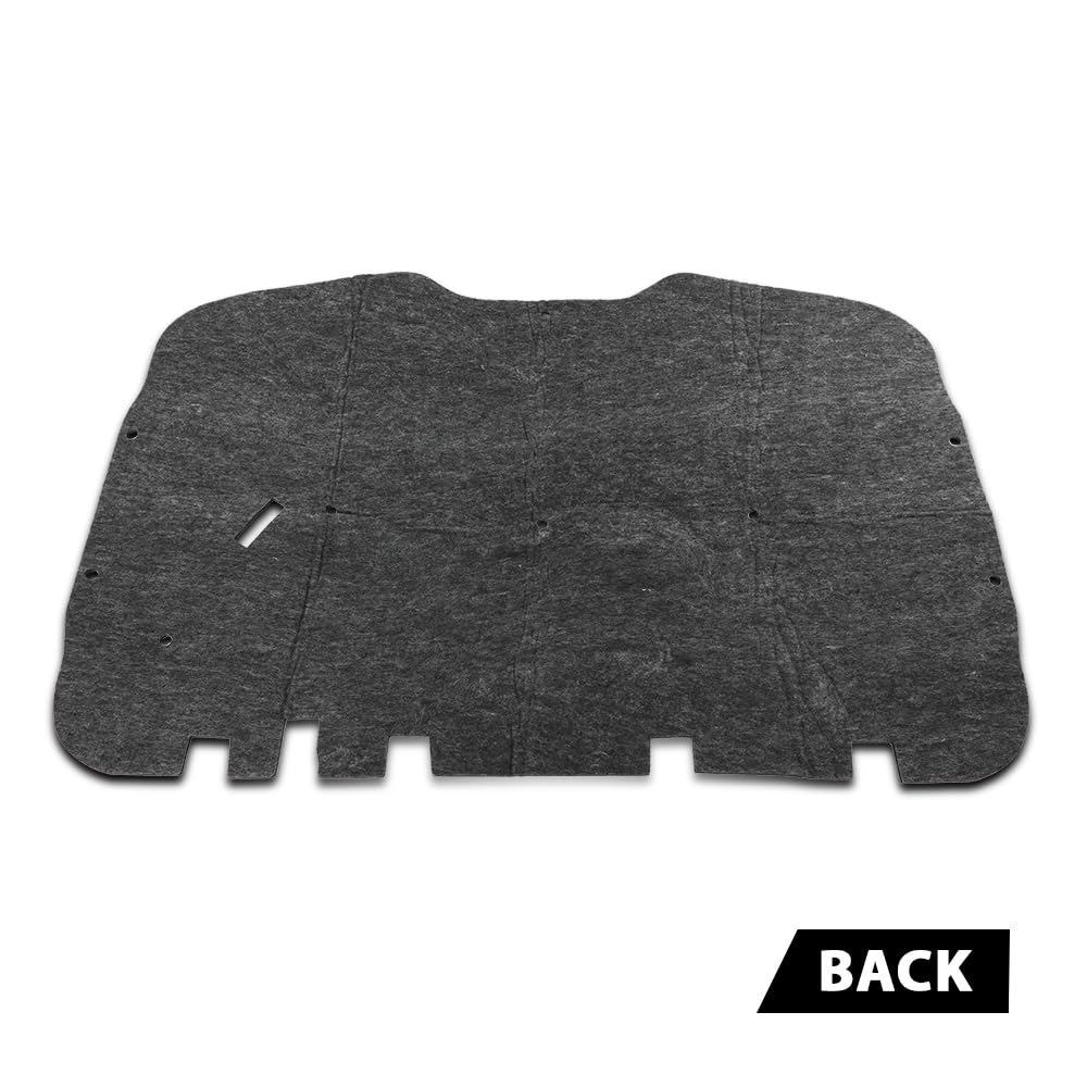 G-PLUS Black Hood Insulation Pad 1/2" with Clips Compatible with Chevy Tahoe 2000-2006/Fit Chevy Suburban 1500 2500 2000 2001 2002 2003 2004 2005 2006