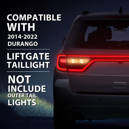 G-PLUS Liftgate Taillight Lamps w/Camera Hole Compatible with Dodge Durango 2014-2022 68453659AB 68453659AA 68155950AJ 68155950AI