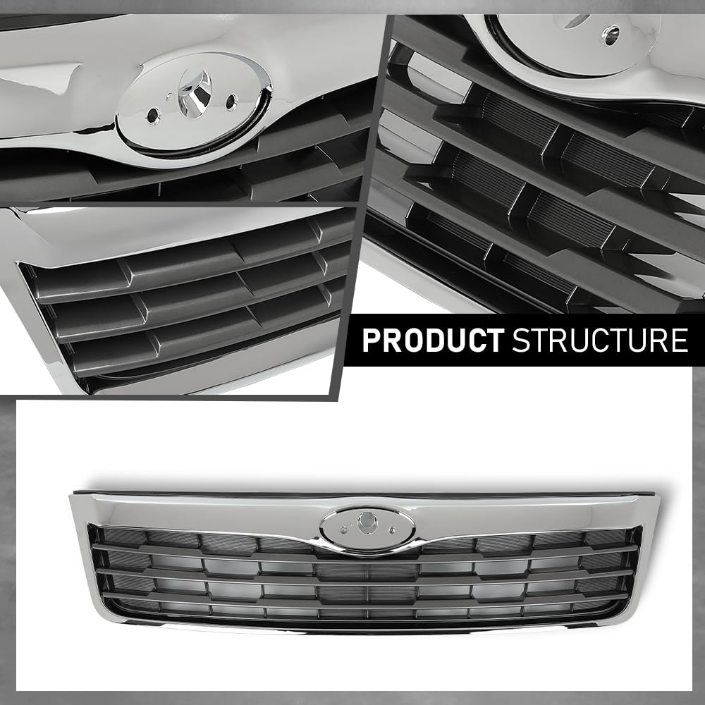 G-PLUS Front Bumper Grille Grill Compatible with Subaru Forester 2014-2016,Fit For Models With Type 1 Grille 91121SG050, SU1200155