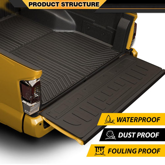 TPE Truck Mats, Compatible with Ford F150 2004-2014 with 5.5FT Bed, All Weather Full Cover Protection, Black Cargo Liner Interior Accessories