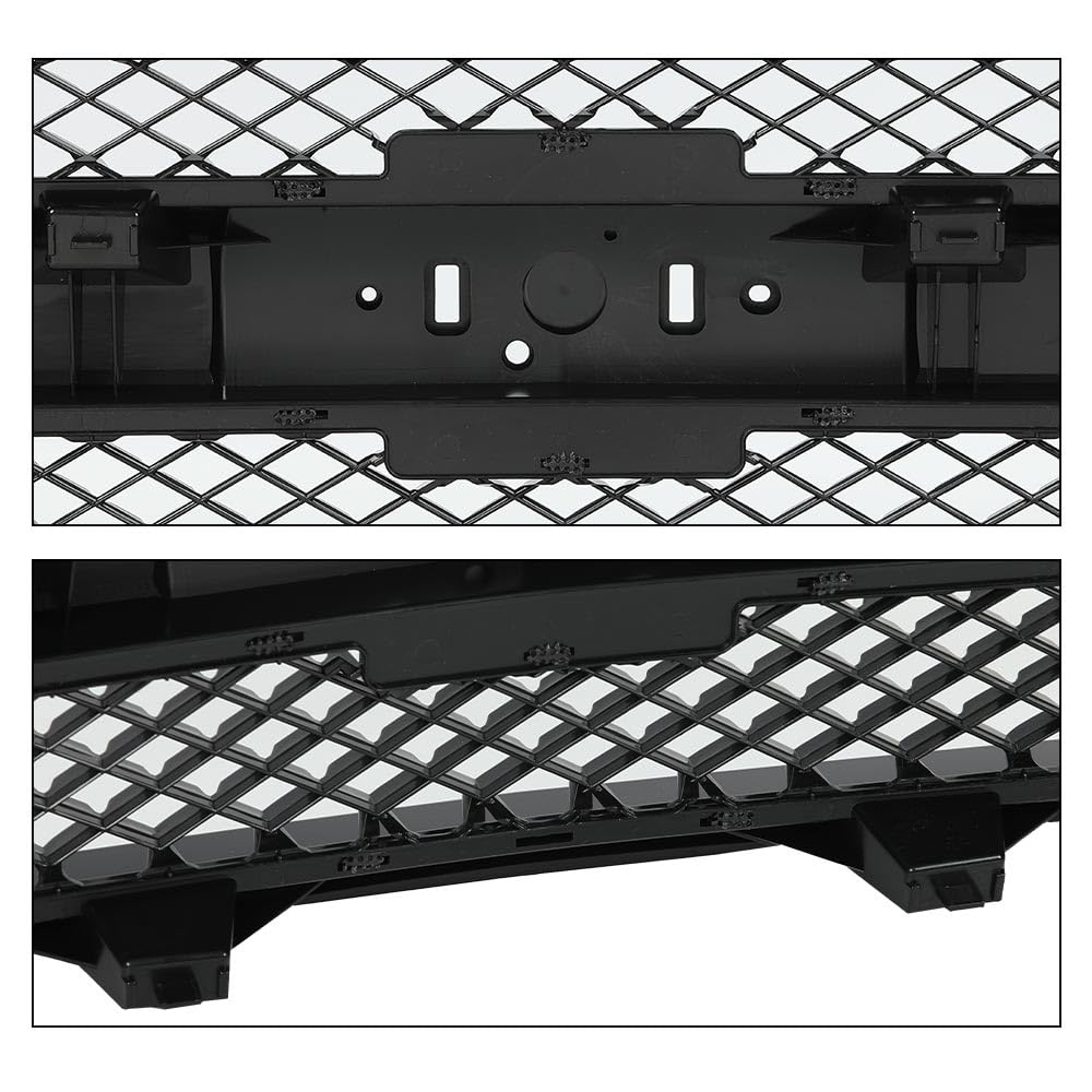 G-PLUS Front Bumper Grille Grill Compatible with Chevy Silverado 1500 Hybrid 2009-2013/Fit Silverado 1500 XFE 2010-2013/Fit Silverado 1500 LS LT LTZ WT 2007-2013 25810707, 19303978