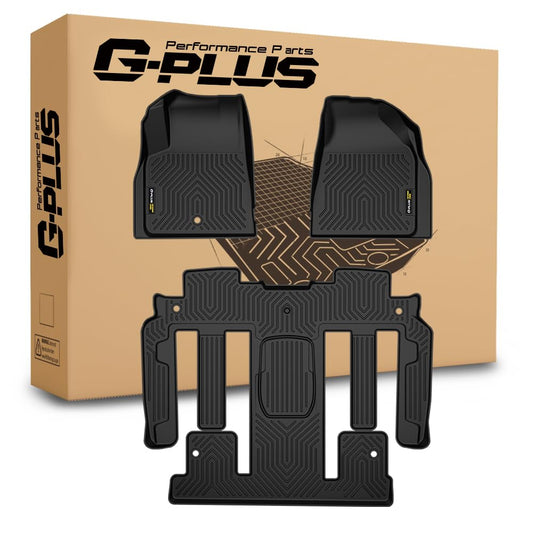 G-PLUS Floor Mats for Chevy Traverse Buick Enclave GMC Acadia 2009-2017 All Weather TPE