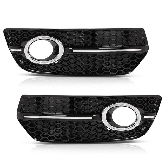 G-PLUS Fog Light Covers 2PCS for Audi Q5 2009-2012 Gloss Black