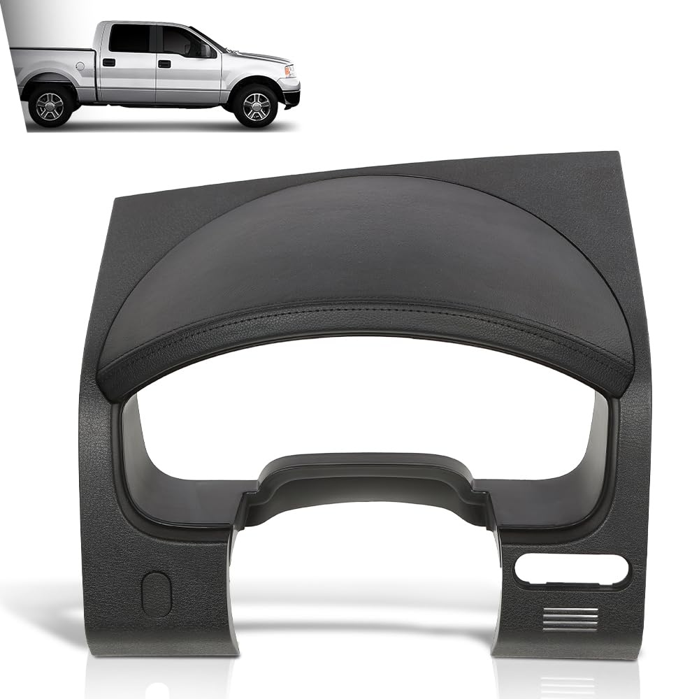 G-PLUS Dash Bezel Speedometer Surround Trim Panel w/o Pedal Switch Hole Compatible with Ford F150 2004-2008/Fit Lincoln Mark LT 2006-2008/Not Fit any 2004 Ford F150 Heritage (Old Style)