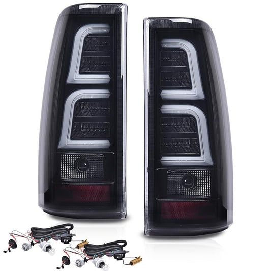 G-PLUS Tail Lights Assembly for Chevy Silverado 1500 2003-2006 Smoke Lens
