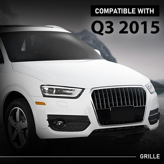G-PLUS Right Fog Light Cover Bezel, Compatible with Audi Q3 2013-2015, Bumper Grille, Passenger Side, AU1039149, 8U0807682ASP9