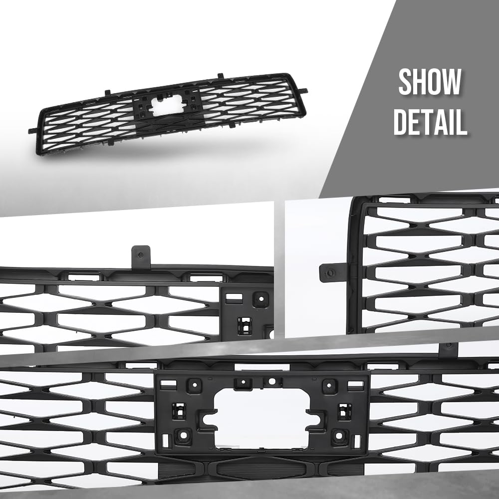G-PLUS Front Bumper Lower Bottom Grille Grill Compatible with Toyota 4Runner (submodel: SR5 Premium, SR5 Sport, T Off, T Pro, T Sport) 2021 2022 2023 5311235090, 53112-35090 Black