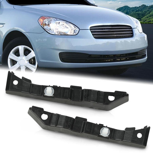 G-PLUS Front Upper Bumper Brackets Set Compatible with Accent 2006-2011 HY1067113, HY1066113, 865921E000, 865911E000 Left & Right