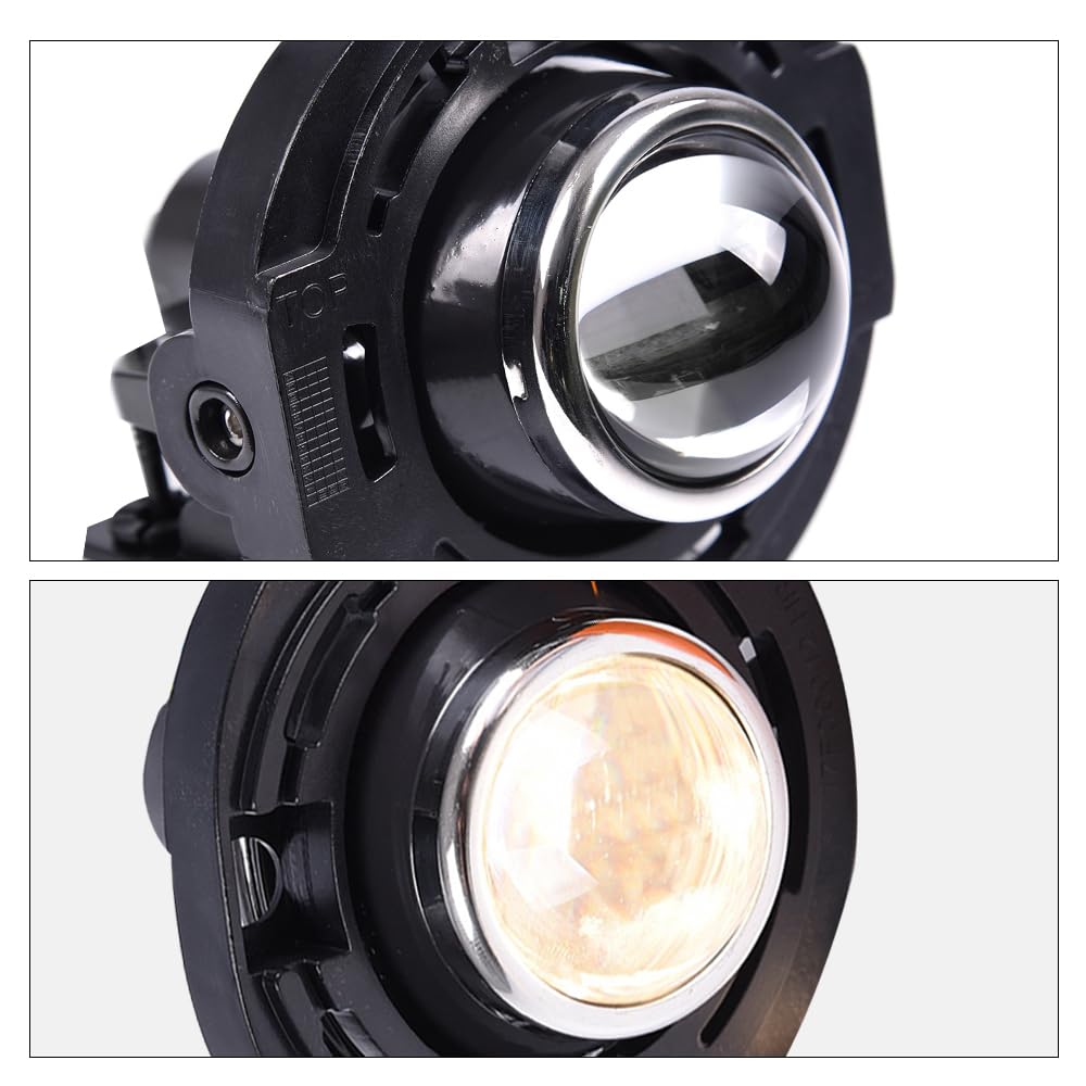 G-PLUS Front Bumper Driving Fog Lights, Compatible with Chrysler 300 2014/Dodge Avenger Charger/Chrysler 200 2014 2015/Dodge Challenger Durango Cherokee (Clear Lens)
