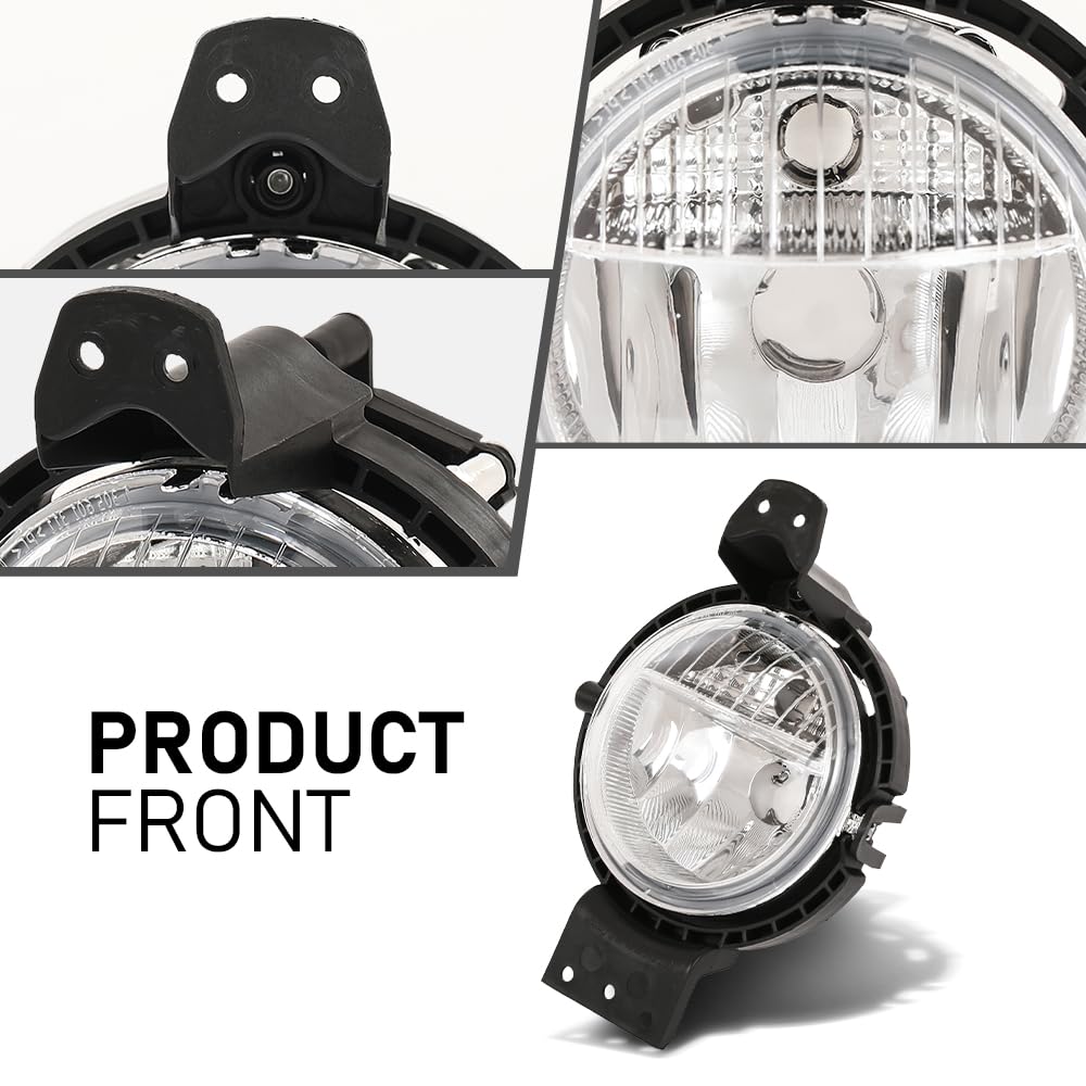 G-PLUS Front Fog Light Daytime Running Lamp Compatible with Mini Cooper Countryman R60 2010 2011 2012 2013 2014 2015 2016 63179802163 White