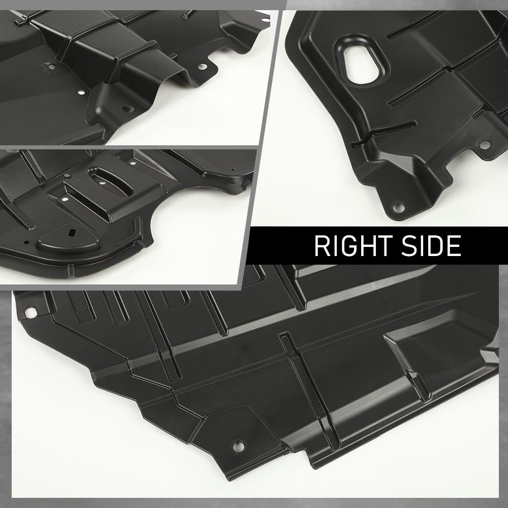 G-PLUS Front Engine Splash Shield Under Cover Compatible with 2012-2014 Camry Front Center Under Cap Left & Right Side Replacement