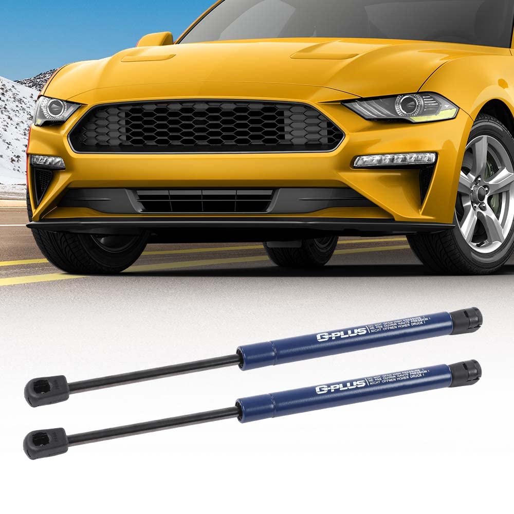 G-PLUS Racing Hood Lift Strut Damper Shock Set- Complete Kit Blue Compatible with Ford Mustang 15-21
