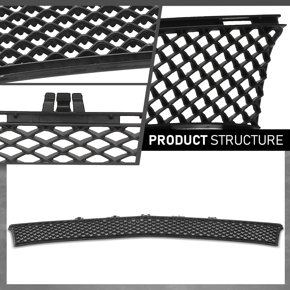 G-PLUS Bumper Grille Front Center Fit Benz E300 E350 E400 E450 (submodel: 4Matic, Base) 2017-2020 For Models With Luxury Package, Center, Sedan 2138850622