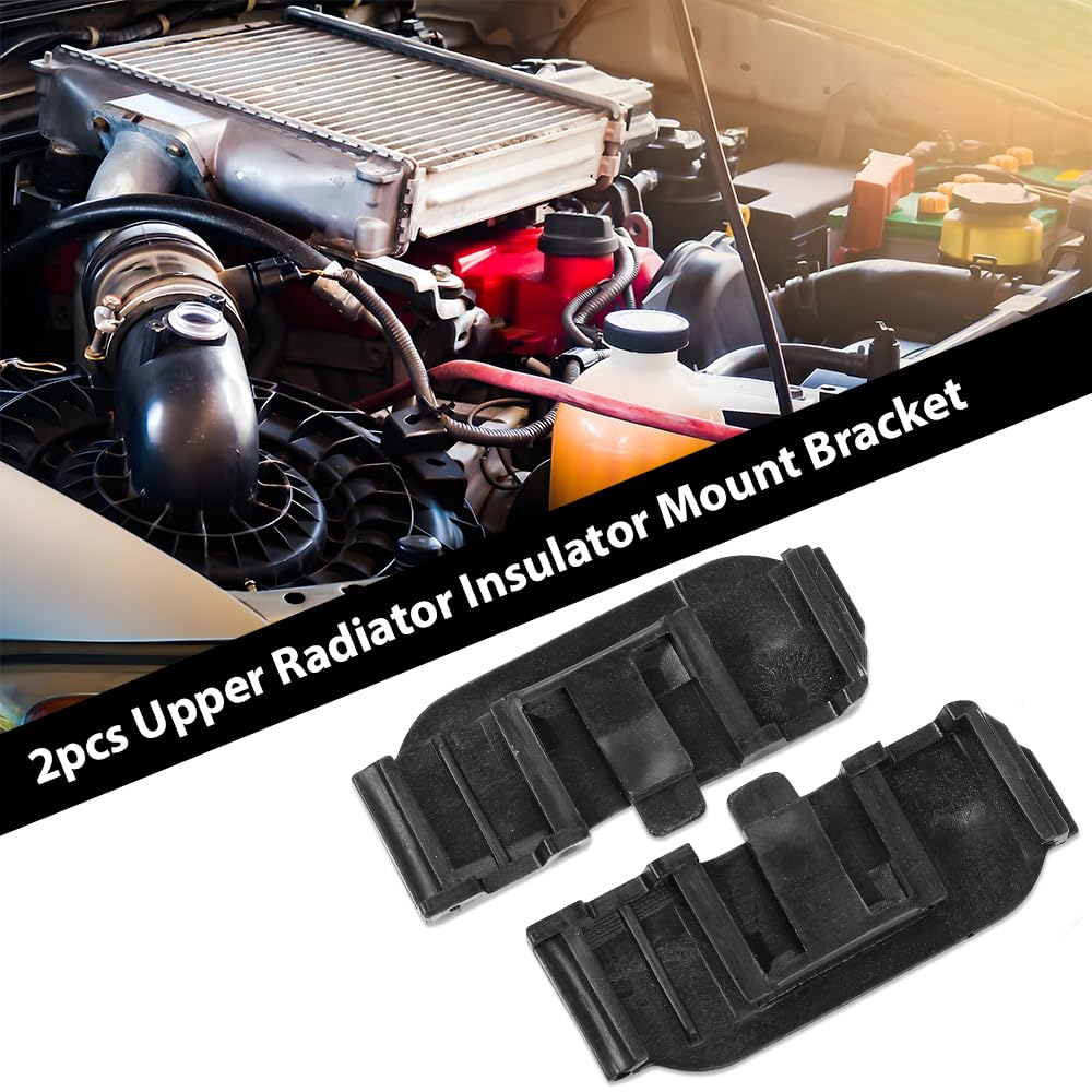 G-PLUS Upper Radiator Insulator Mount Bracket 2pcs Compatible with Chevy Malibu 2016-2022/Fits Buick Lacrosse 2017-2019 23336339 23336340