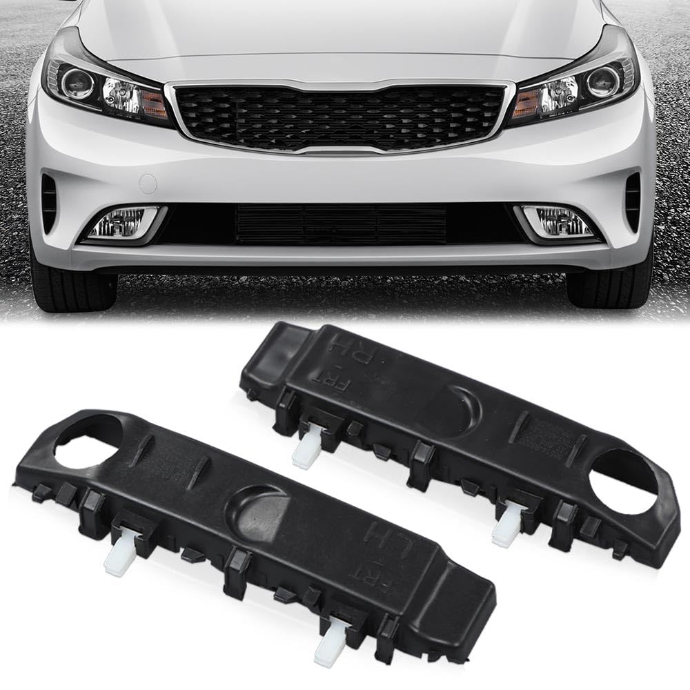 G-PLUS Front Bumper Bracket Left & Right Side Pair Compatible with Kia Forte, Forte5 & Forte Koup 2014 2015 2016 2017 2018 86513A7000, 86514A7000, KI1032102, KI1033102