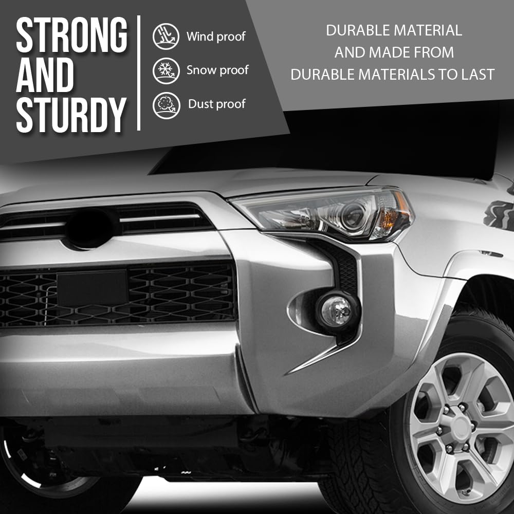 G-PLUS Headlight Bracket Set Left & Right Compatible with Toyota 4Runner (submodel: SR5 Premium, TRD Off-Road Premium) 2018 2019 2020 2021 2022 2023 5213335080, TO2509105 Black