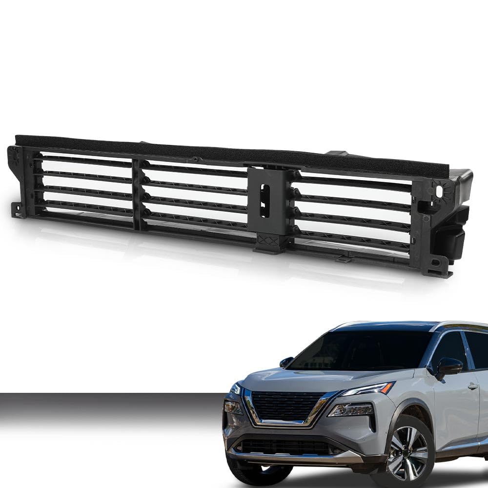 G-PLUS Active Grille Radiator Shutter Assembly Compatible with Nissan Rogue 2021 2022 214216RR0A, NI1206107