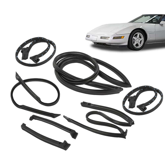 G-PLUS Full Weather Strip Seal Weatherstrip Kit Compatible with Chevy Corvette C4 Coupe 1884-1889 GM8489GGW Rear Hatch Weatherstrip Door Weatherstrip
