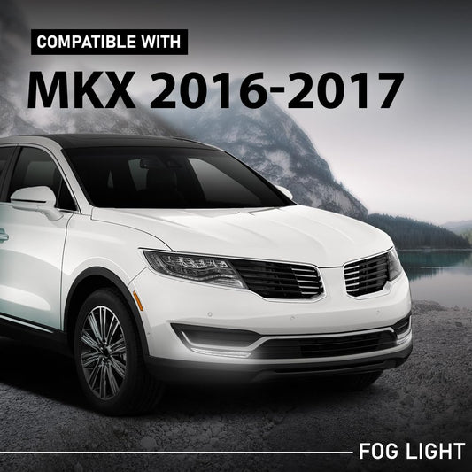 G-PLUS Fog Light Lamp Compatible with Lincoln MKX 2016-2017 FA1Z-13200-C, FA1Z13200C Black Front Right