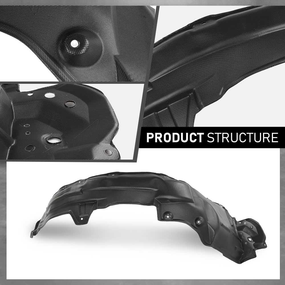 G-PLUS Front Inner Fender Liner Set Compatible with Toyota RAV4 2013-2018 538760R060, 538750R060