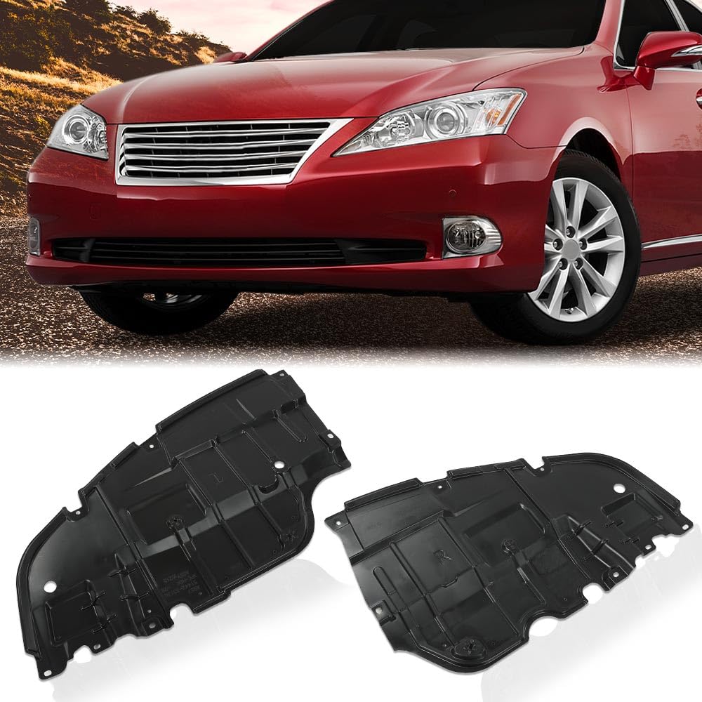 G-PLUS Engine Splash Shield Under Cover Compatible with LX ES350 Base 6 Cyl 3.5L 2007-2012 Left & Right Side 5144133120 5144233120 LX1228105 LX1228106