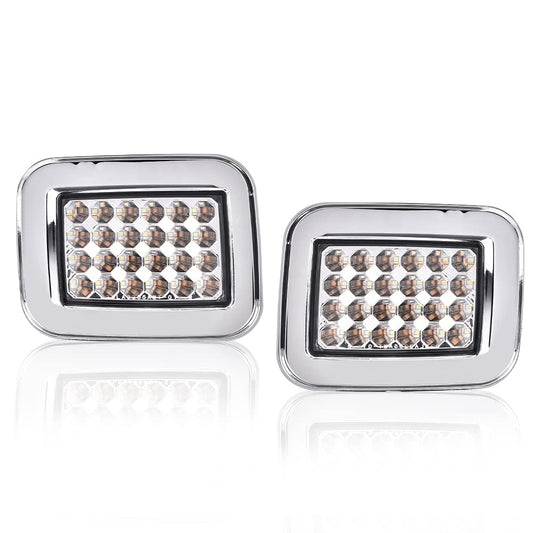 G-PLUS LED Front Park Signal Lights 2PCS for Hummer H2 H2 SUT 2003-2008