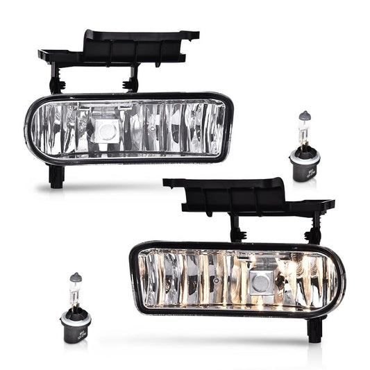 G-PLUS Fog Lights 2PCS for Chevy Silverado Tahoe Suburban 1999-2006 Clear Lens