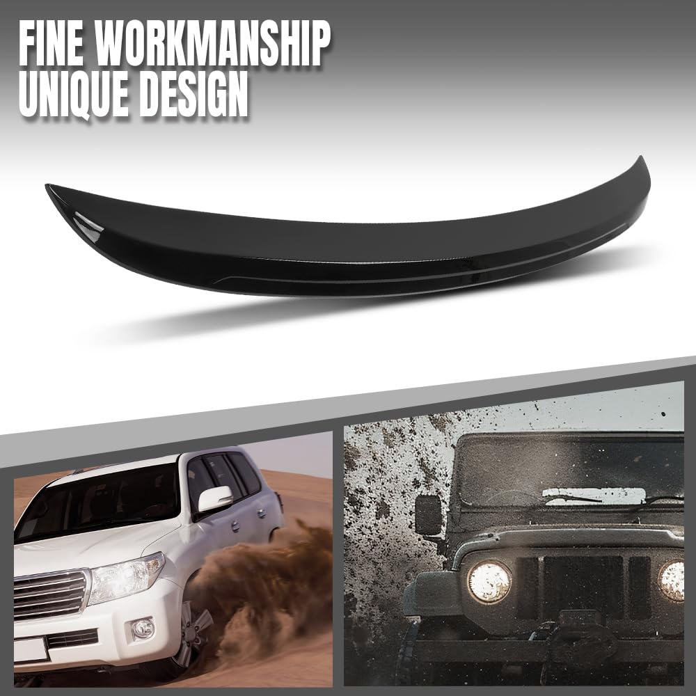 G-PLUS Rear Trunk Spoiler Wing Compatible with BMW 5-Series E60 Sedan 2004-2010 Fit BMW 525i 535i 550i M5 2004-2010 Not Fit E61 Touring Model Glossy Black