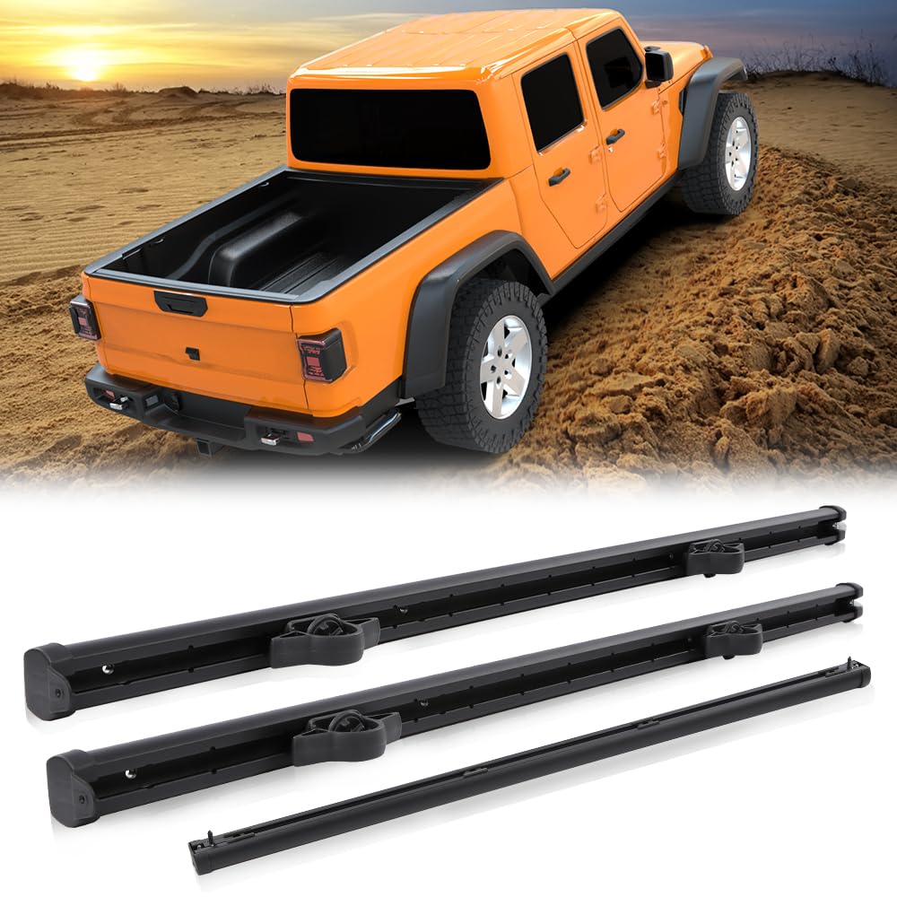 G-PLUS Trail Rail System Tie Down Rails Compatible with Jeep Gladiator 2020 2021 2022 2023