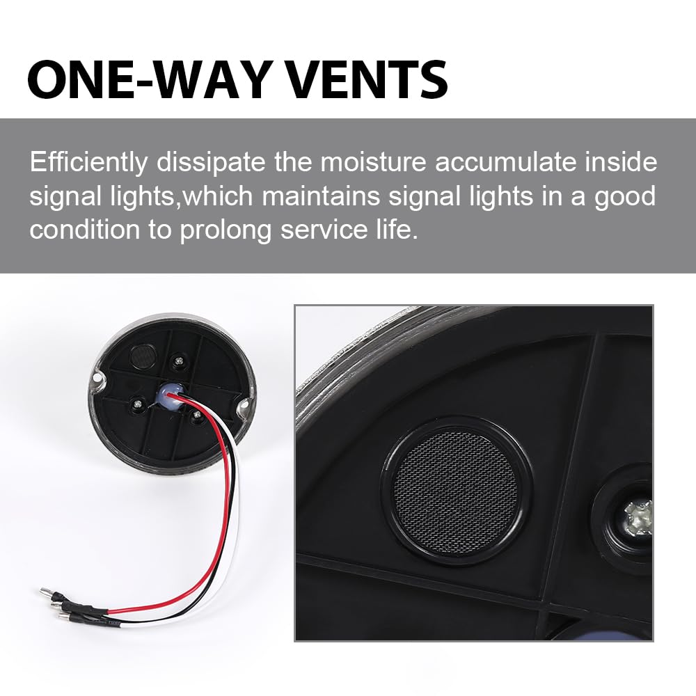 G-PLUS Clear Lens Red LED Light Marker Turn Signal Light Lamp w/Base universal