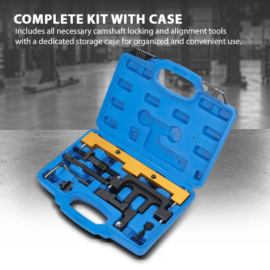 G-PLUS Camshaft Timing Tool Kit Compatible with BMW 318I 320I 316I E87 E46 E60 E90 E85 N42 N46 N46T 45 Steel Black